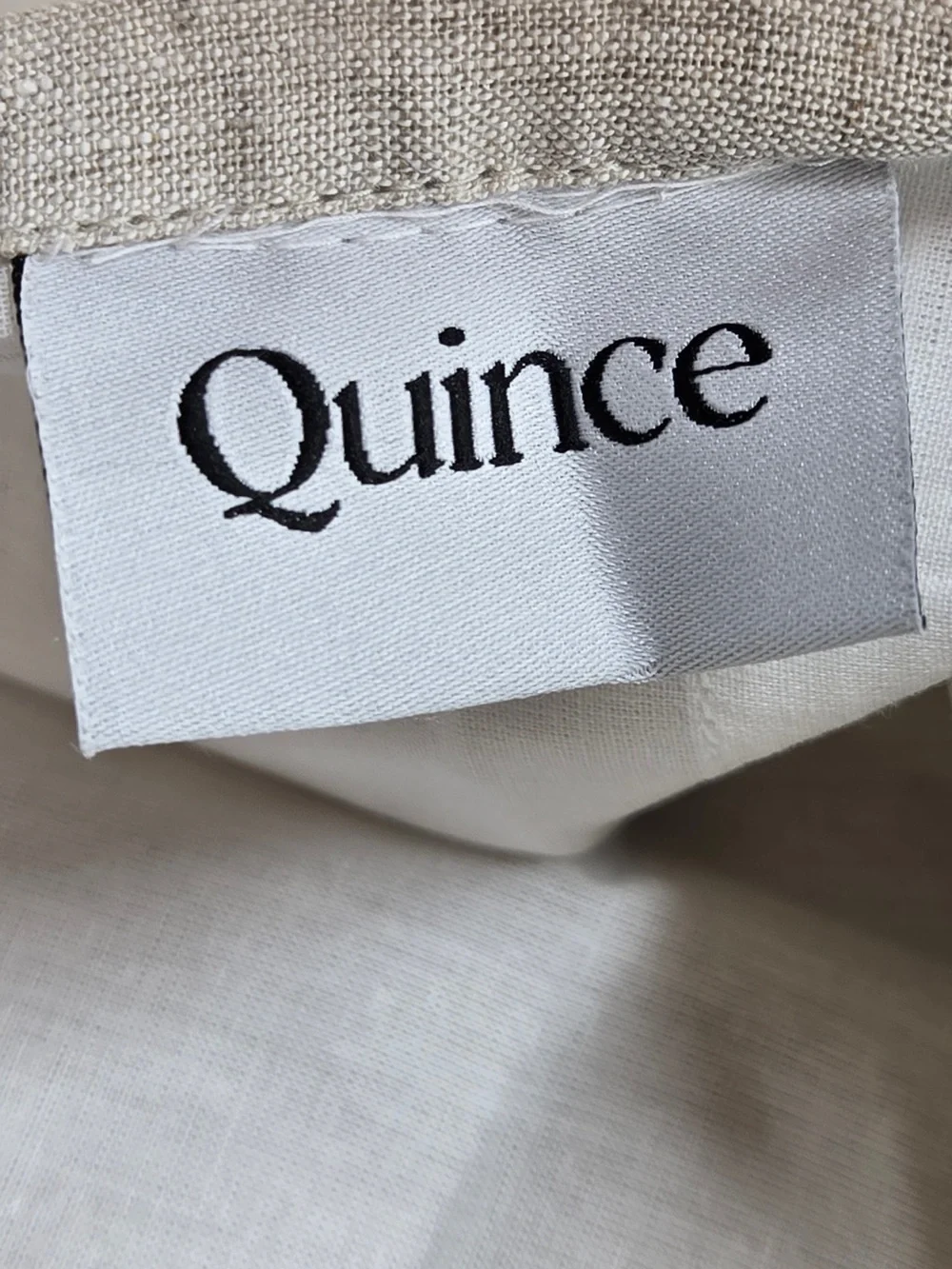 NWT QUINCE Set Of 2 48x96 European Linen Curtains Flax 0030